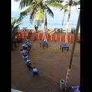 Einholen eines Netzes, diesmal direkt vor unserer Unterkunft